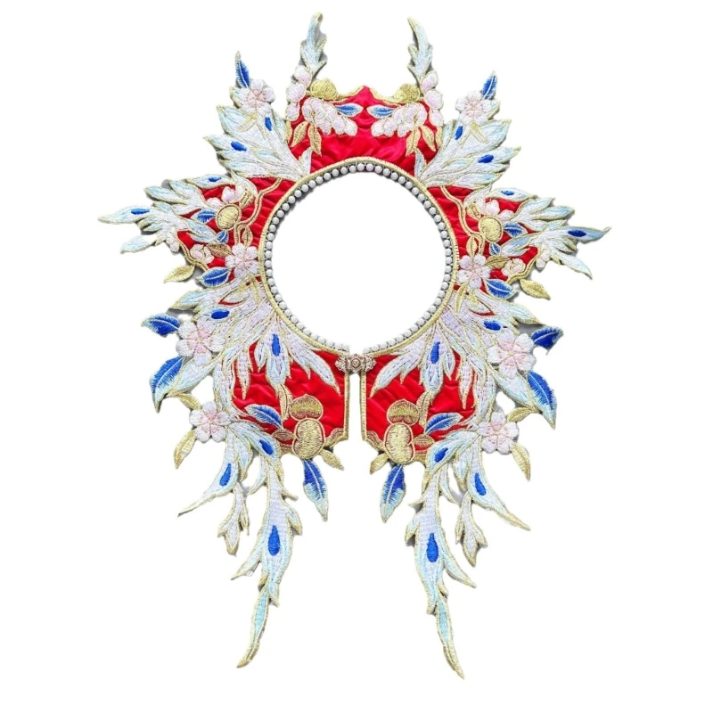 False Shawl Decorative Yunjian Embroidery Pearls Collar Hanfu Detachable Collar