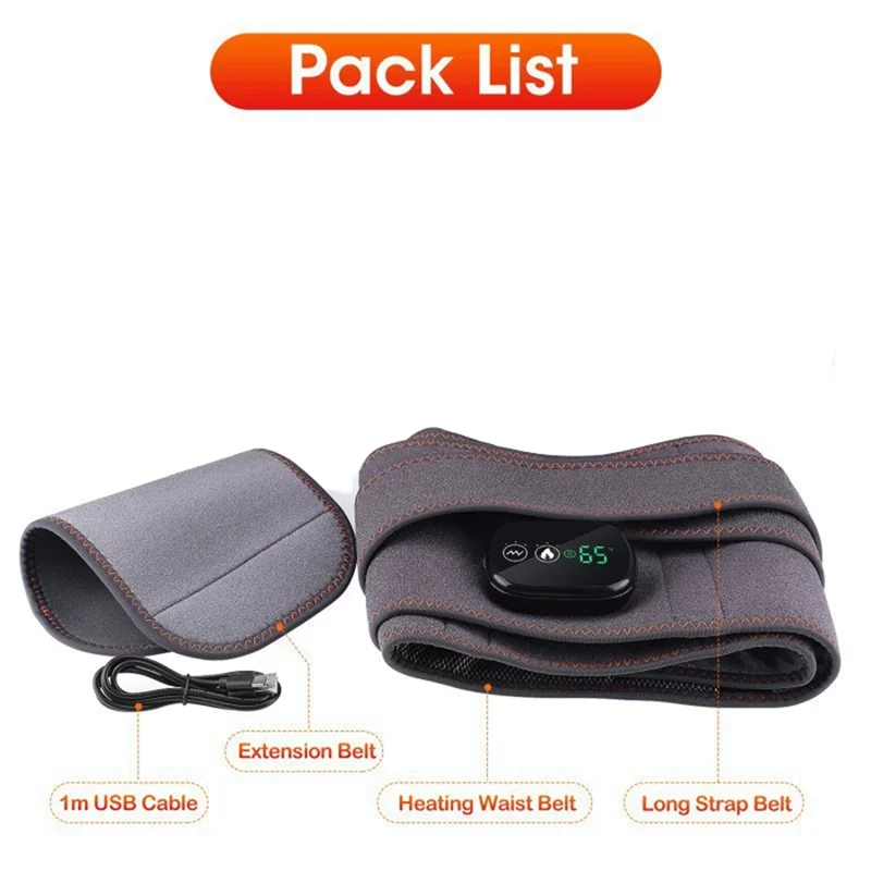 Abuu-cinto de massagem térmica aquecimento terapia de luz vermelha tecnologia infravermelha para massageador de cintura corporal para corpo