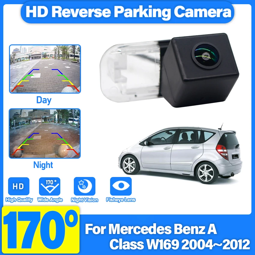 Backup Rear View Camera License Plate Camera Parking Camera For Mercedes Benz A Class W169 2004~2007 2008 2009 2010 2011 2012