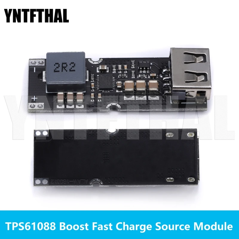 Single Cell Lithium Battery Boost Power Module Board 3.7V 4.2V Liter 5V 9V 12V USB Mobile Phone Fast Charge QC2.0 QC3.0 TPS61088