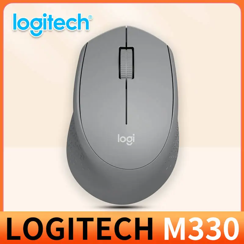 ماوس المكتب Logitech M330 Professional مدمج وهادئ ومريح للحمل ومريح للمس ومصمم خصيصًا