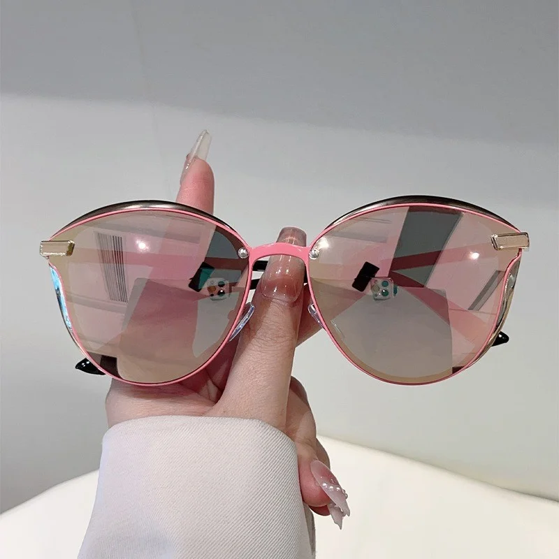 Trendige Polarisierte Sonnenbrillen Retro Personalisierte Gesichts-Unterstrahlende Sonnenbrillen Damen-Mode-Sonnenbrillen