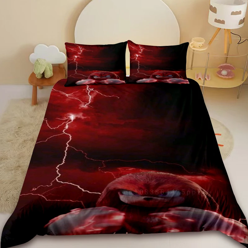 سونيك كول حاف مجموعة غطاء طقم سرير المعزي غطاء لغرفة النوم ديكور المنزل الأطفال المراهقين هدايا عيد ميلاد #5