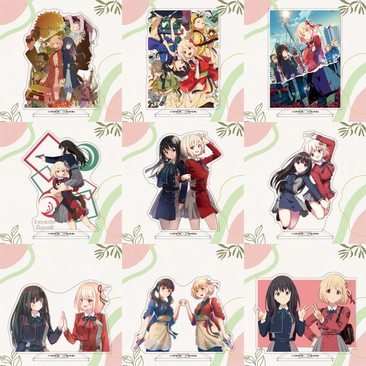 15CM Charm Anime Lycoris Recoil Acrylic Stand Model Cosplay Characters Ornament Accessories Goods Collection Christmas Gifts