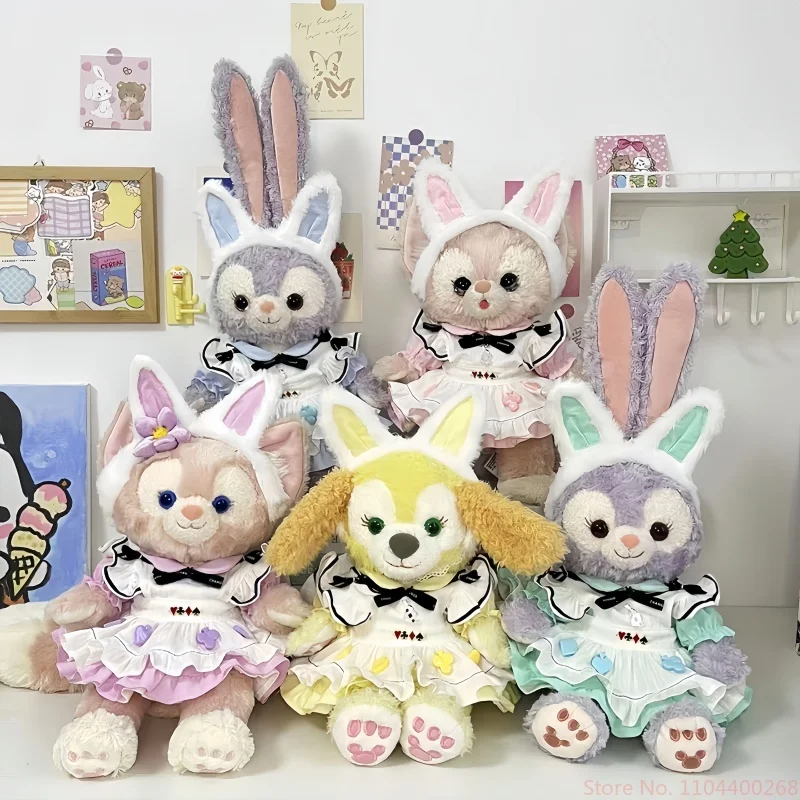 ชุดเสื้อผ้าตุ๊กตา Zimomo ขนาด 38 ซม. พร้อมเครื่องประดับ ชุดกระโปรงเจ้าหญิงโบว์สีสันสดใส หูกระต่ายสีชมพู ไม่รวมตุ๊กตา