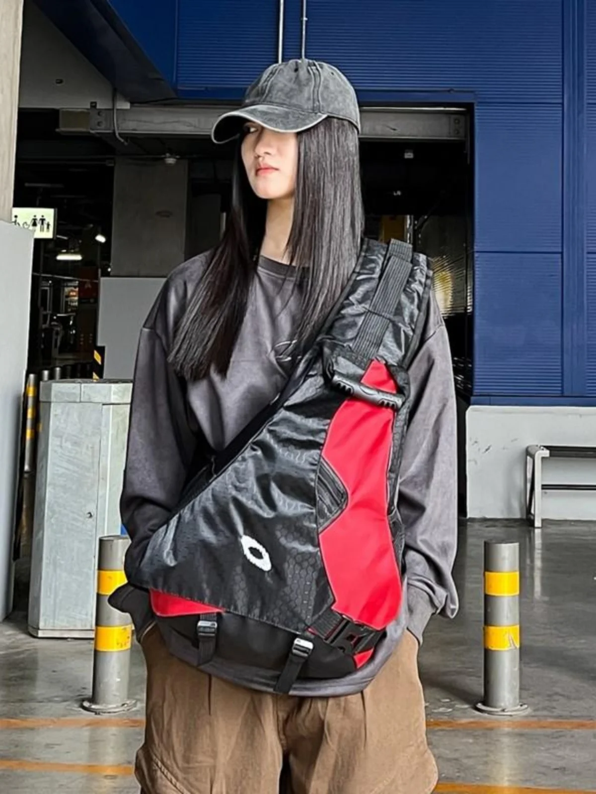 Bolsa Cruzada Impermeable de an Capacidad para Cico y Sismo, Bolsa de Hombro ra para Viajes, Tejido de Nailon ...