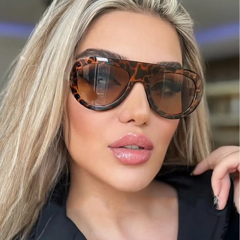 Fashion Oversized Hip Hop Sunglasses Men Women Shades Brand Designer  Glasses Trend Male Punk Eyewear Female UV400 image 3