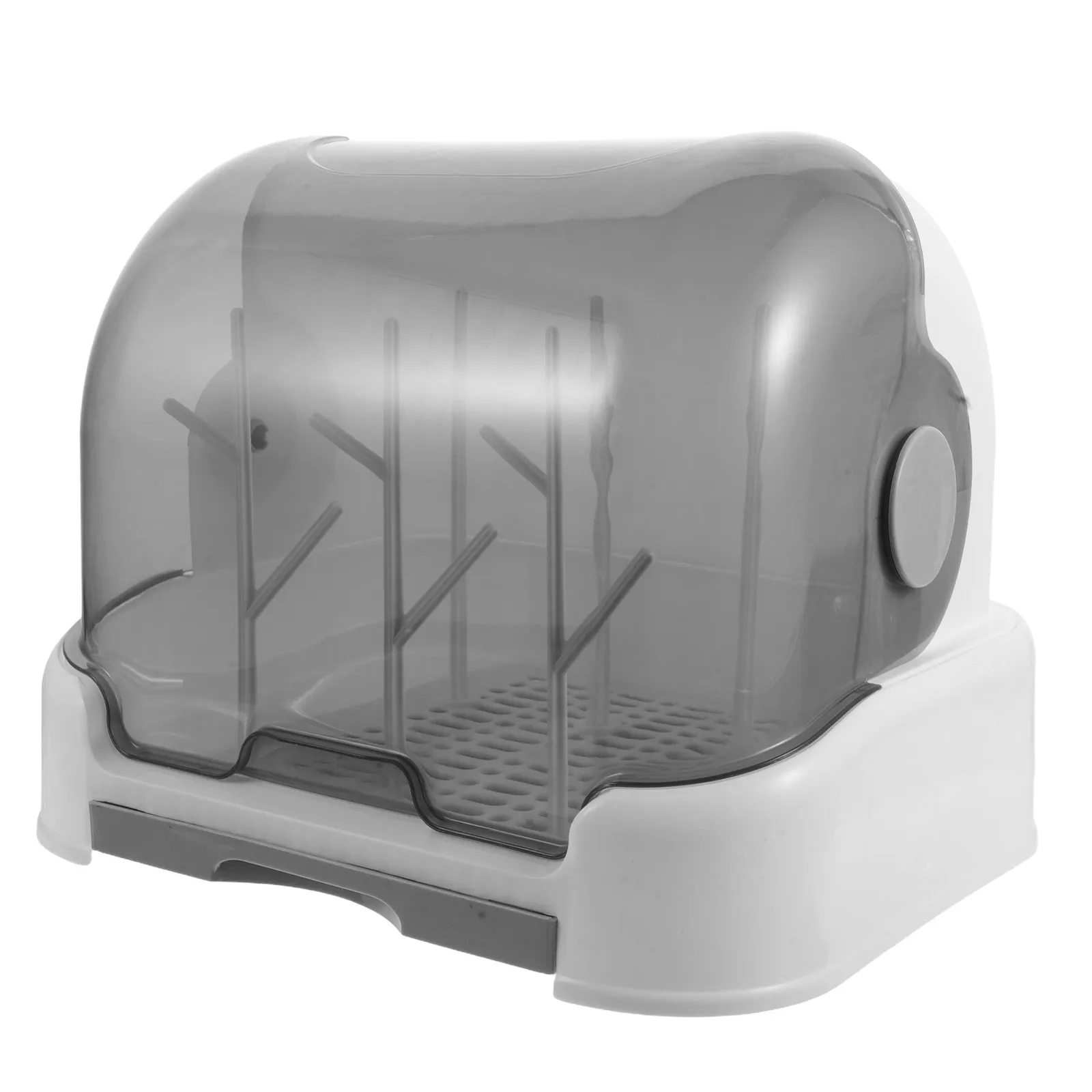 

1Set Baby Bottle Drying Rack with Cover Compact Dryer Holder for Nursery Kitchen Fast Drying Draining Rack Baby Bottle Storage