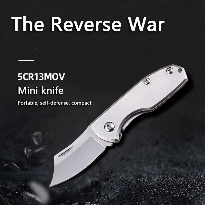 Stainless Steel Outdoor Camping Folding Knife Household Carry Folding Knife Mini Portable Knife edc Demolition Express Pocket Kn