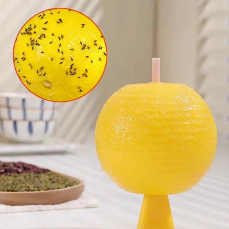 Fruit Fly Traps Flying Insects Traps Ball Sticky Traps Effective Fly Catcher Killer Fruit Fly Killer Catching Fruit Insects