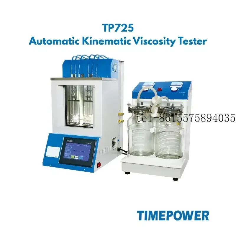 hot TIMEPOWER TP725 ASTM D445 Viscosity Bath Automatic Engine Oil Kinematic Viscosity Tester Viscometer Ya Kinematik