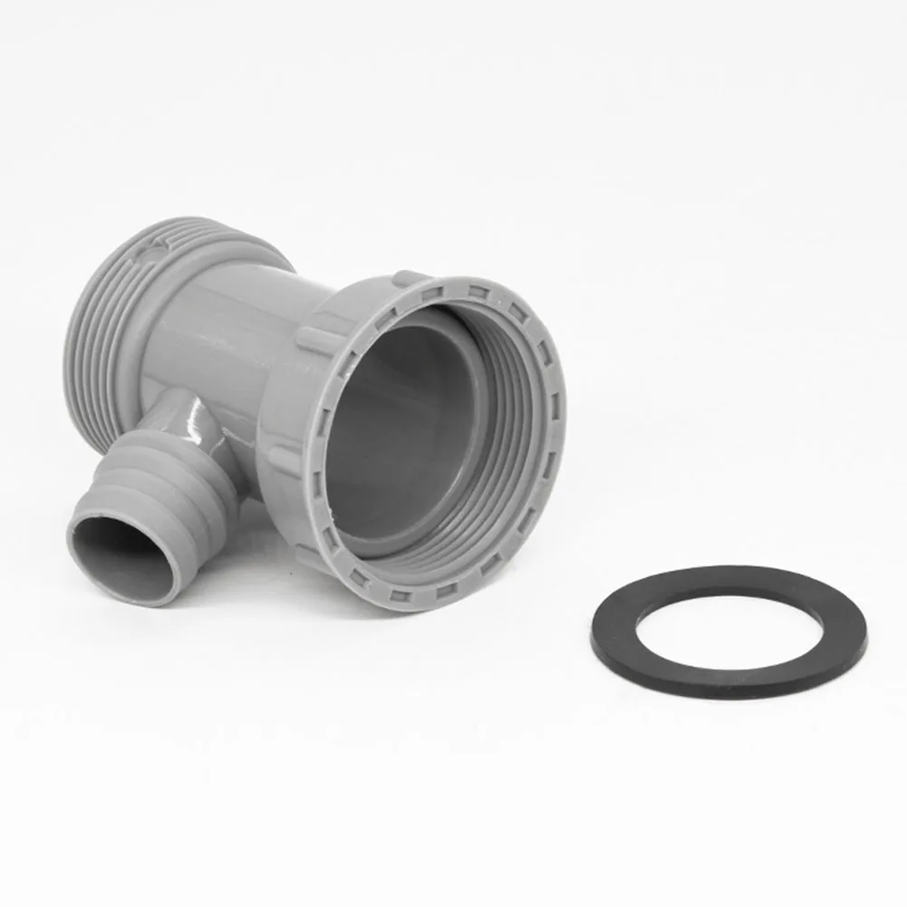 Sink Drain Efficient Plumbing Solution Kitchen Basin Overflow Hole Conversion Joint Drainage Pipe Tee Head Gray Color