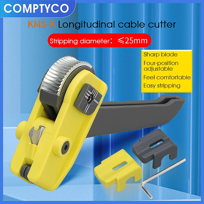 

Free Shipping Wholesale Optical Fiber Tool Longitudinal Stripper KMS-K Jacket Slitter Cable Sheath Cutter