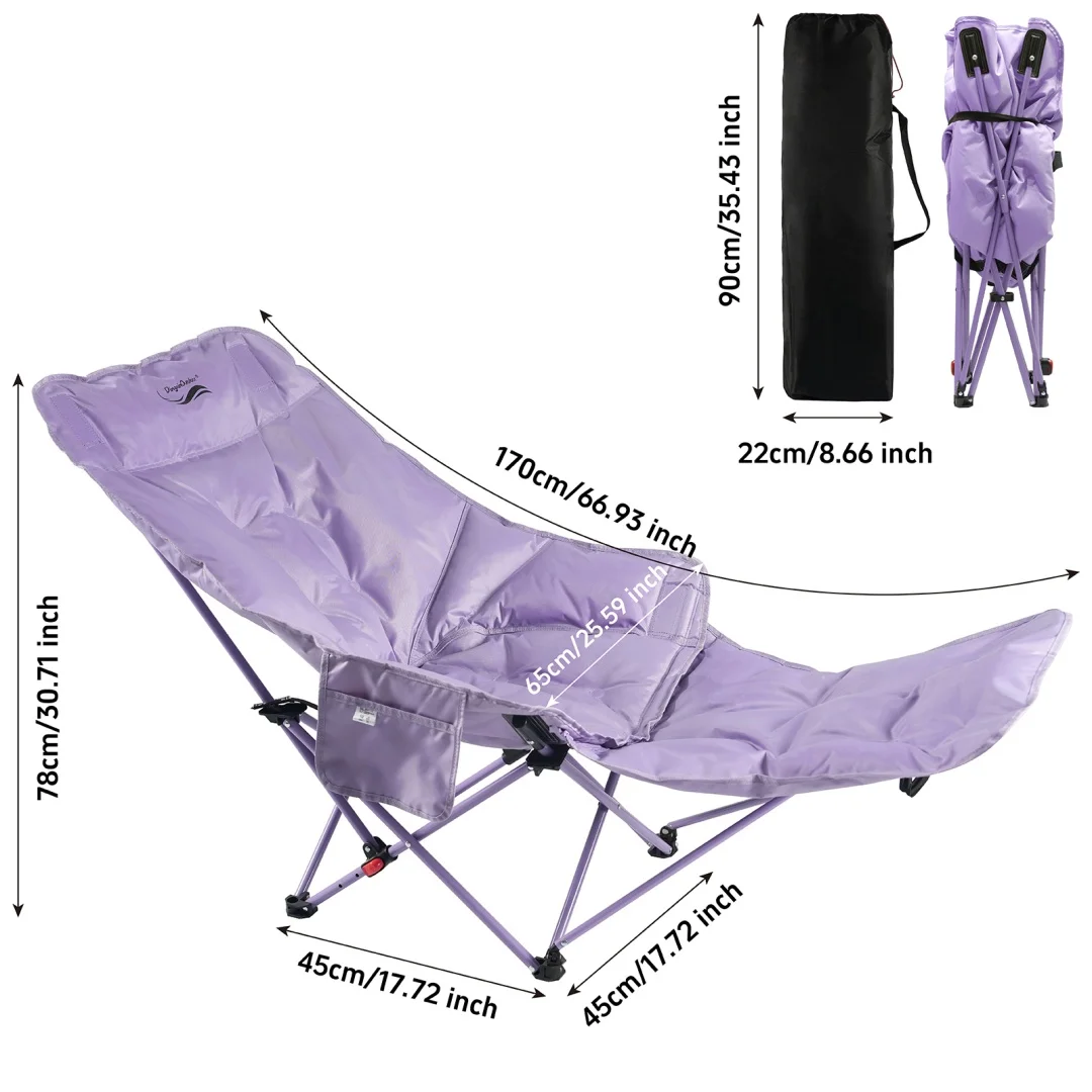 

Thickened Four Gears Adjustable Leisure Travel Camping Outdoor Chair