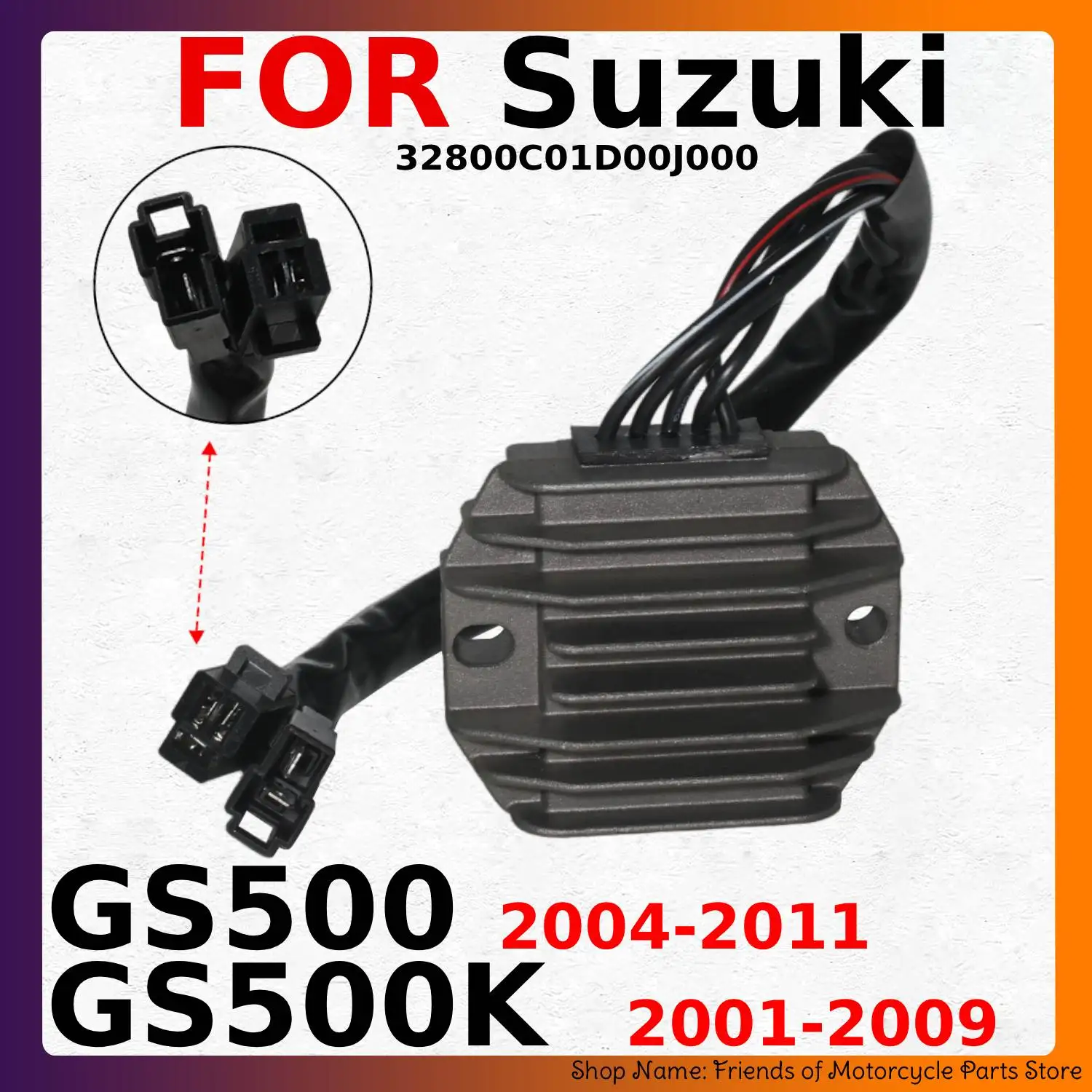 Motorcycle Voltage Regulator Rectifier For Suzuki GS500K 2001 2002 2003 2004-2009 GS500 2004 2005 2006-2011 32800C01D00J000