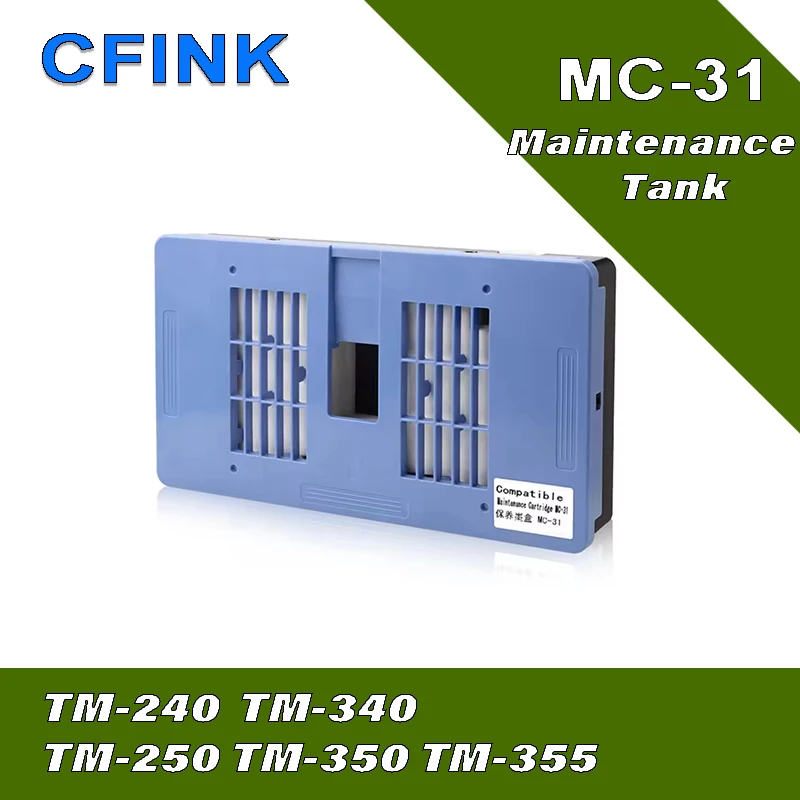 CFINK 1PC MC-31 Maintenance Tank Waste Ink Box for Canon TM200 TM300 TM-250 TM-340 TM-350 TM-240 TM355 printers