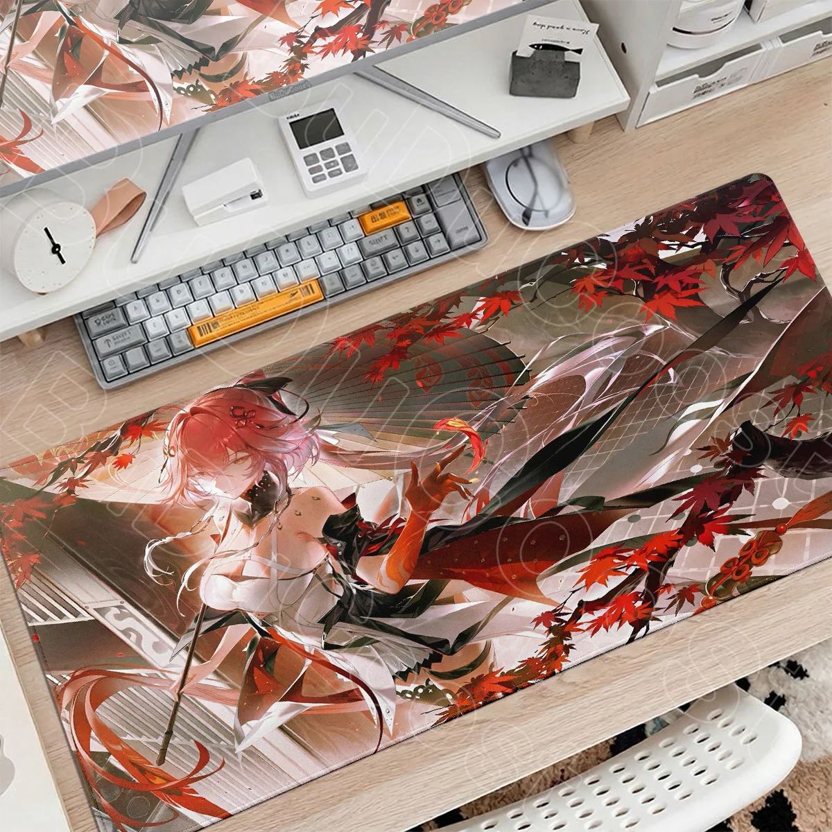 Large Computer Gaming Wuthering Waves Mouse Pad Home Bedroom Decoration Carpet 900x400mm Kawaii Changli Speed Keyboard Table Mat