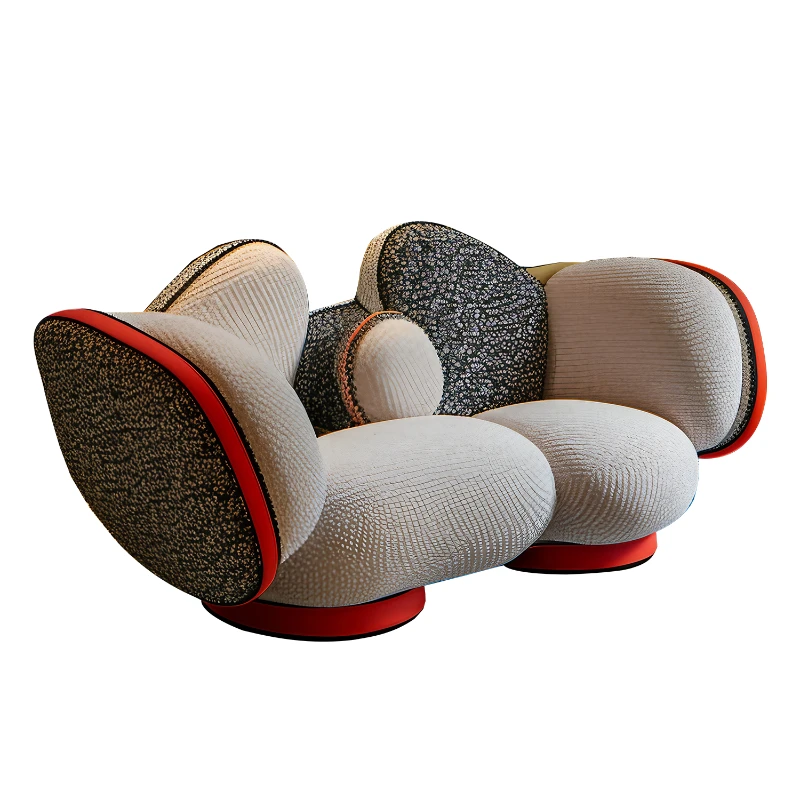 Artistic aesthetics creative sofa, modern light luxury living room furniture