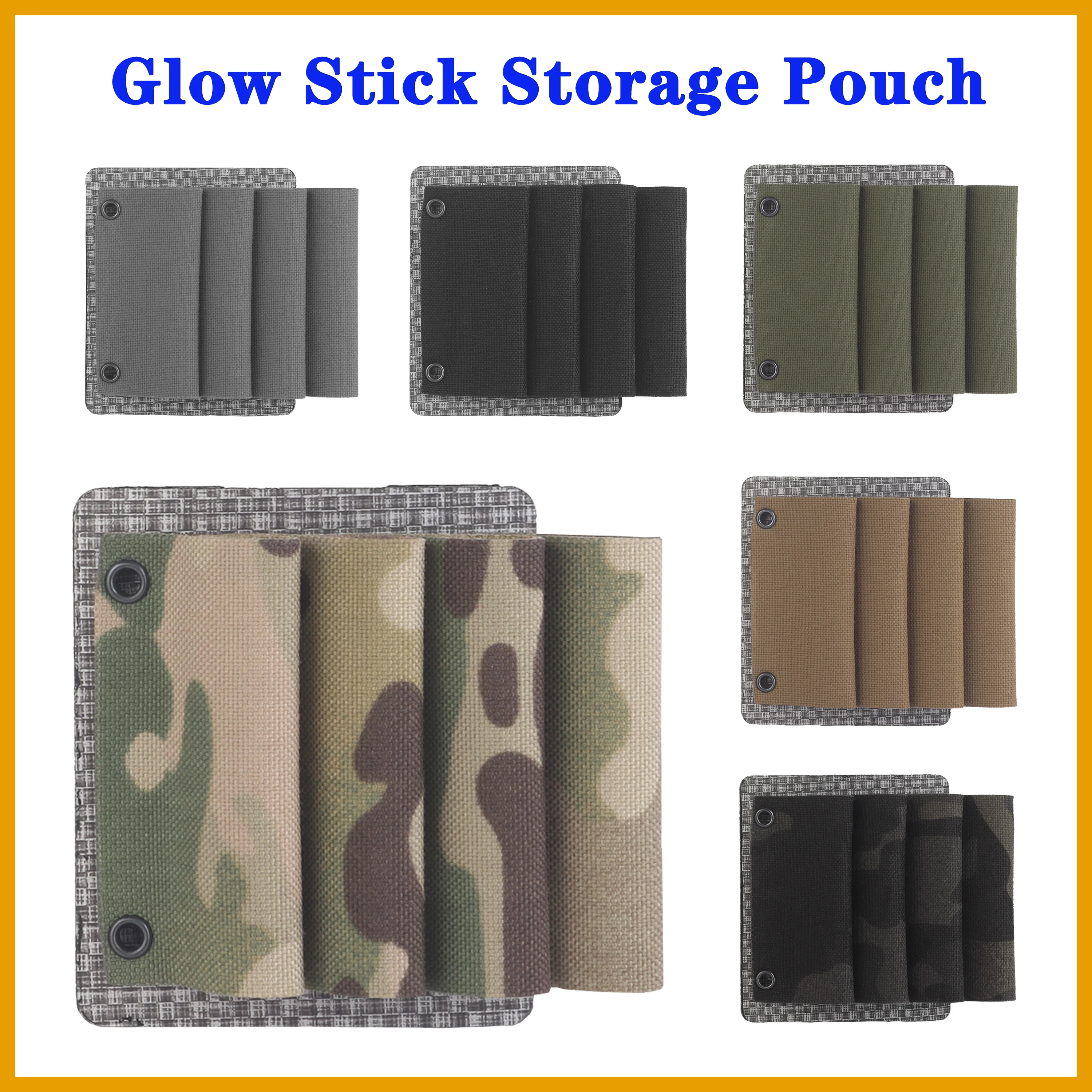 

Glow Stick Storage Pouch/tactical chest rigs or tactical sub pouches,Outdoor Survival Tool Storage Sleeve Molle Vest Equipment