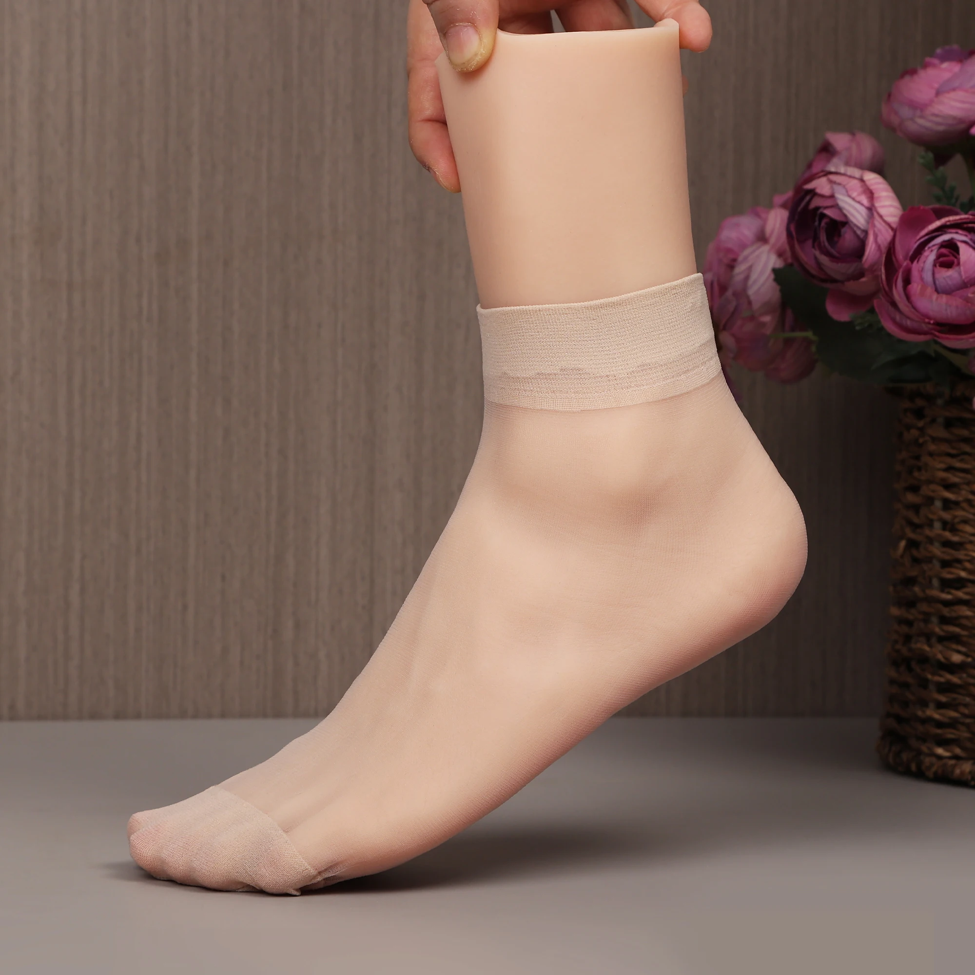 

False Mannequin Foot Model Simulation Nail Practice Feet Fetish Female Silicone Lifelike Foot Shoes Jewelry Display Salon ZH8350