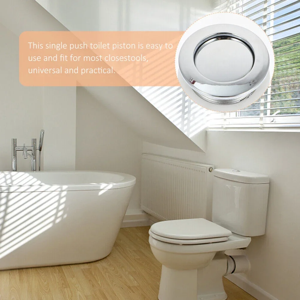 38mm Bathroom Toilet Push Button Toilet Button Cover Round Valve Rods Push Toilet Water Tank Button Bathroom Accessories