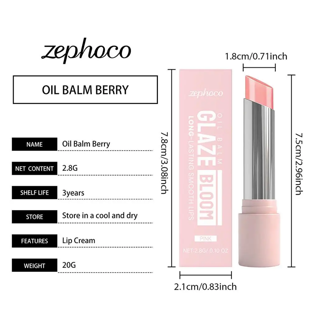 Roze Roos Gladde Lippenbalsem Glazuur Bloom Langdurige Gladde Lipolie Blam Vervagende Liplijnen Melanine Diep Hydraterende Merk Lipverzorging