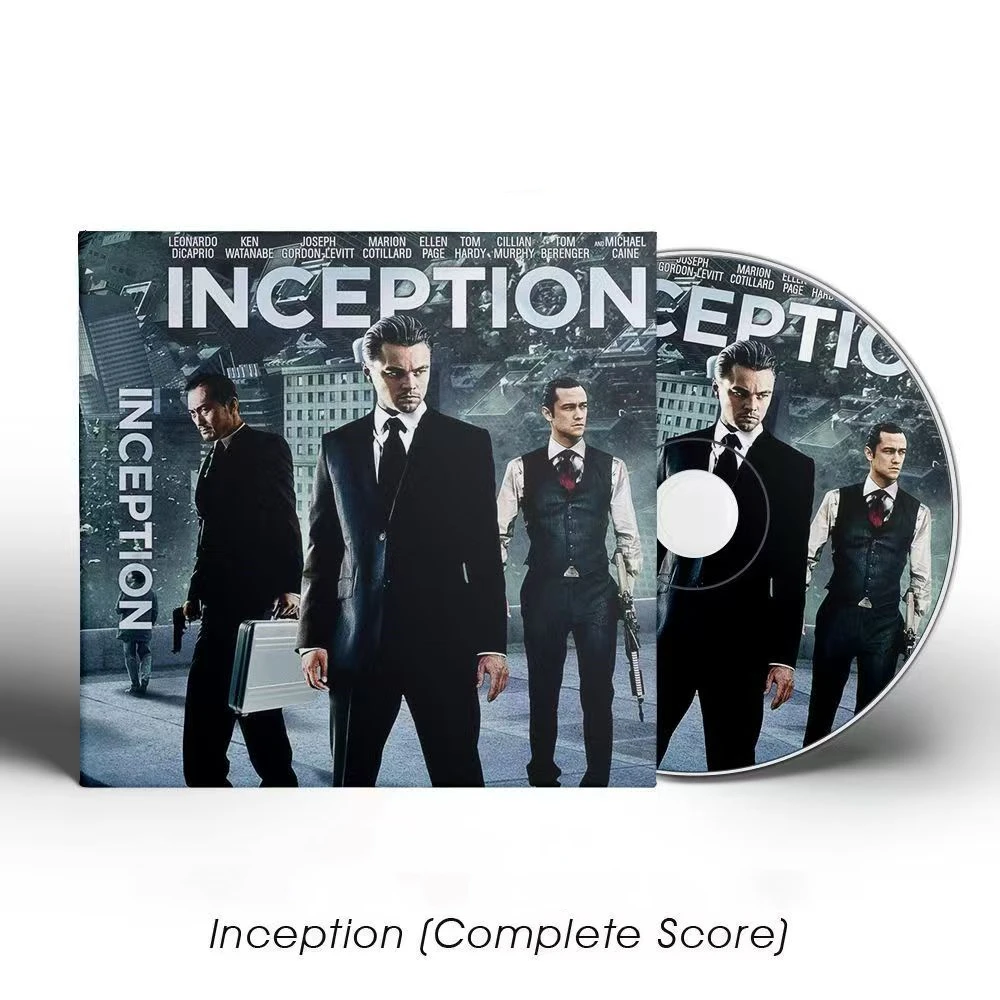 Movie Inception Hans Zimmer Music CD Greatest Hits OST Album 2pcs Music Record Cosplay Walkman Car Soundtracks Box Collection