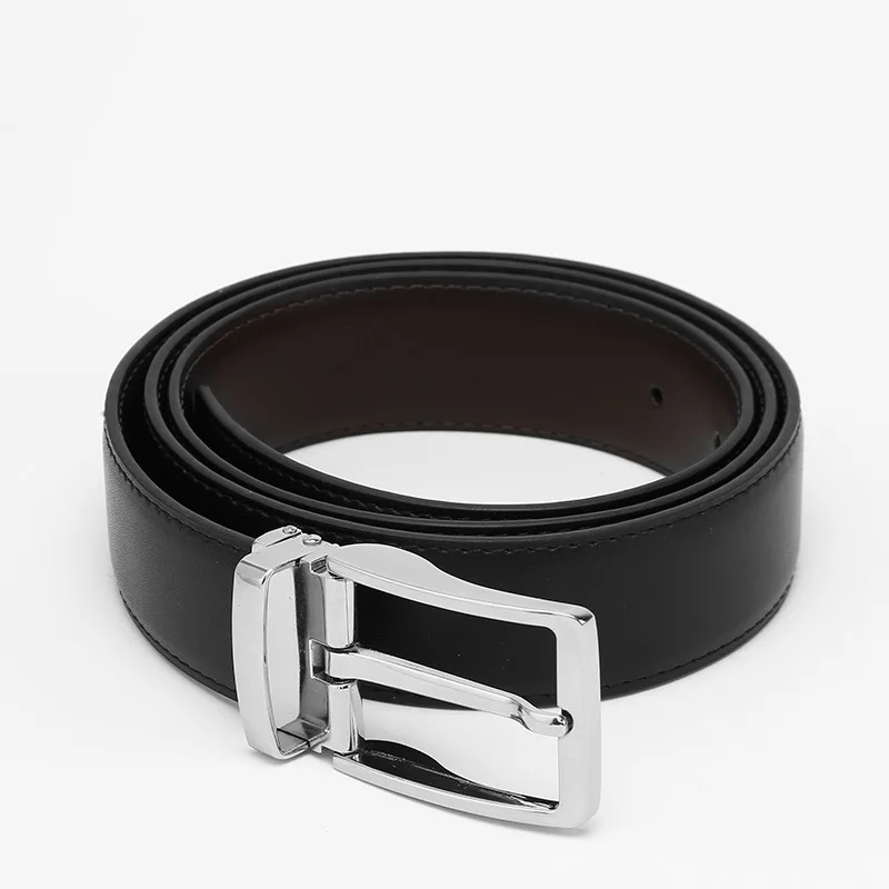 Cinturón de marca de lujo de cuero genuino para hombre, hebilla de aleación de alta calidad, retro juvenil de negocios con pantalones vaqueros, cinturón nuevo
