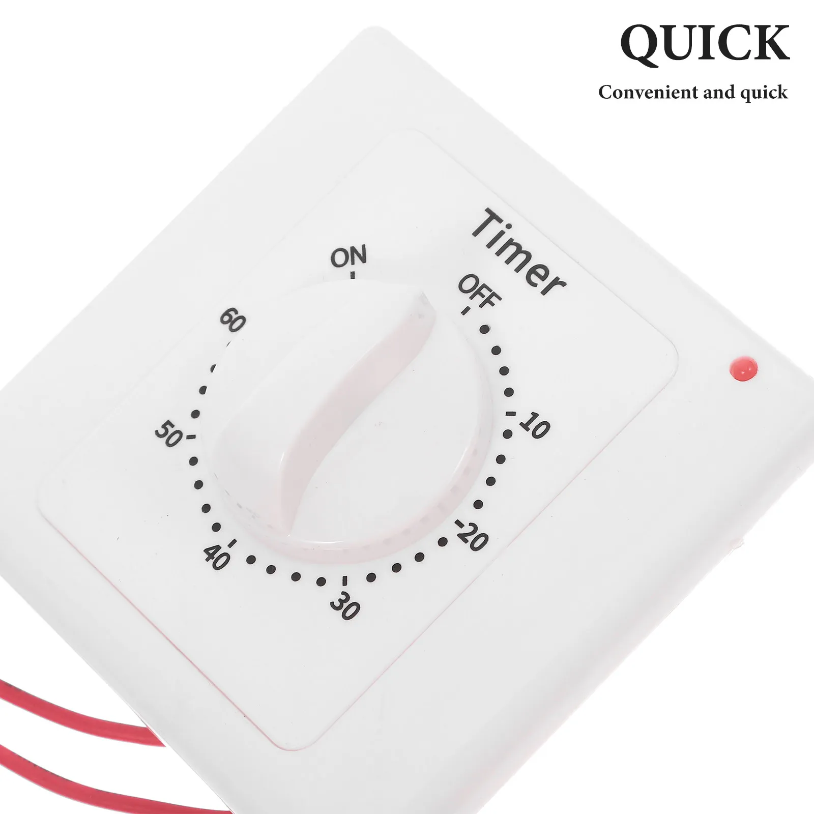 Mechanical Timer Switch Surface Mounted for Indoor Use Time Control Switch for Lights Fans Electrical Appliances Energy Saving