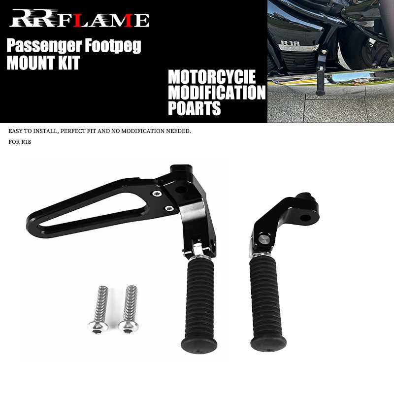 

Motorcycle Footrest Rear Foot Peg Passenger Footpeg Mount Kit Fits For BMW R18 100 Years R 18 Classic 2020 2021 2022 2023 2024