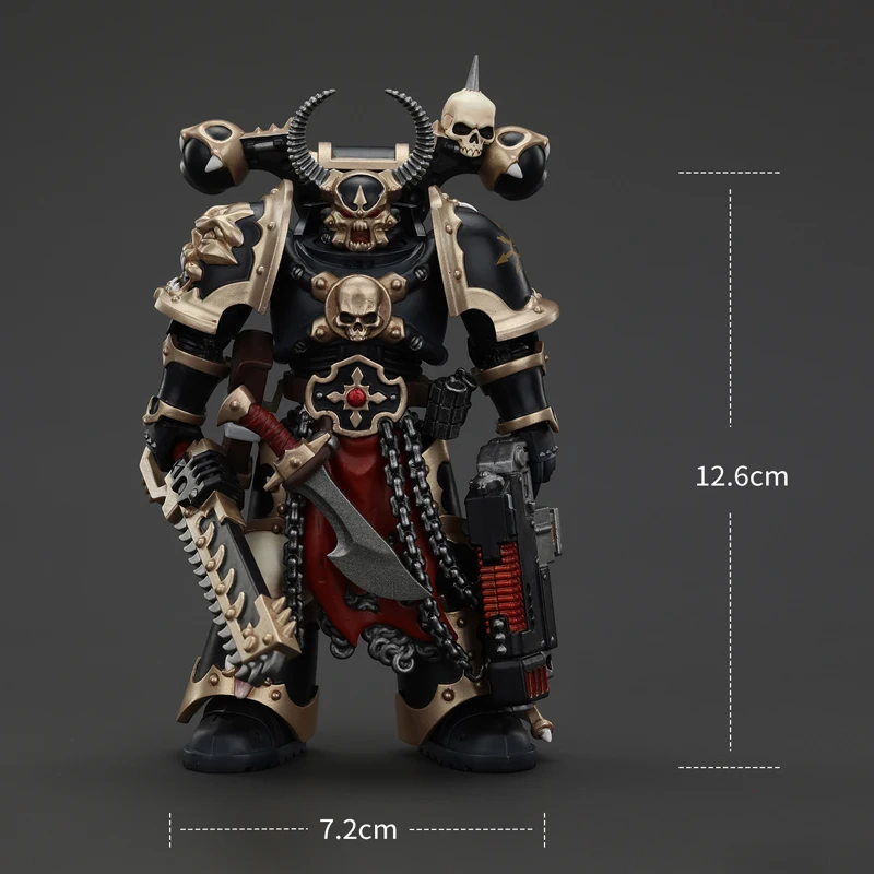 JOYTOY Warhammer 40K Chaos Space Marines légion noire choisie 1/18 Figurine articulée mobile Anime Figurine poupée cadeau hommes jouets