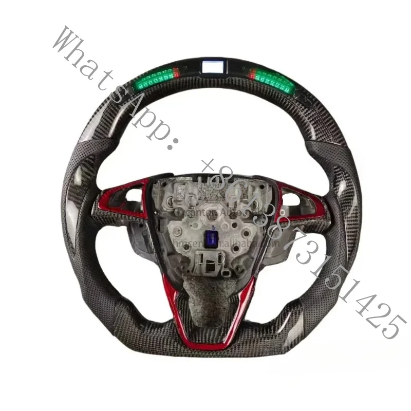 

Suitable high-performance auto upgrades, advanced LED carbon fiber leather car steering wheel