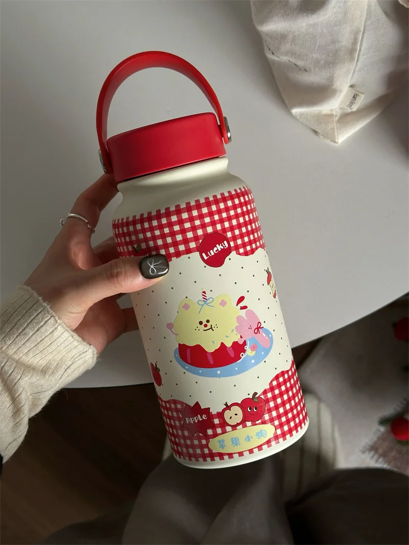 New Year Gift for Girls Dog Pattern Stainl Steel 36 Large Capaci Insulated Water Cup for Office Use Portable Beverage Cup