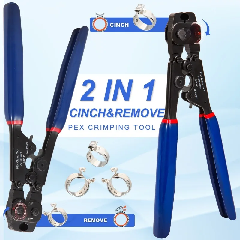 Special clamping pliers for PEX clamping and removal tool clamps, automotive cage clamping pliers, throat hoops SST-D