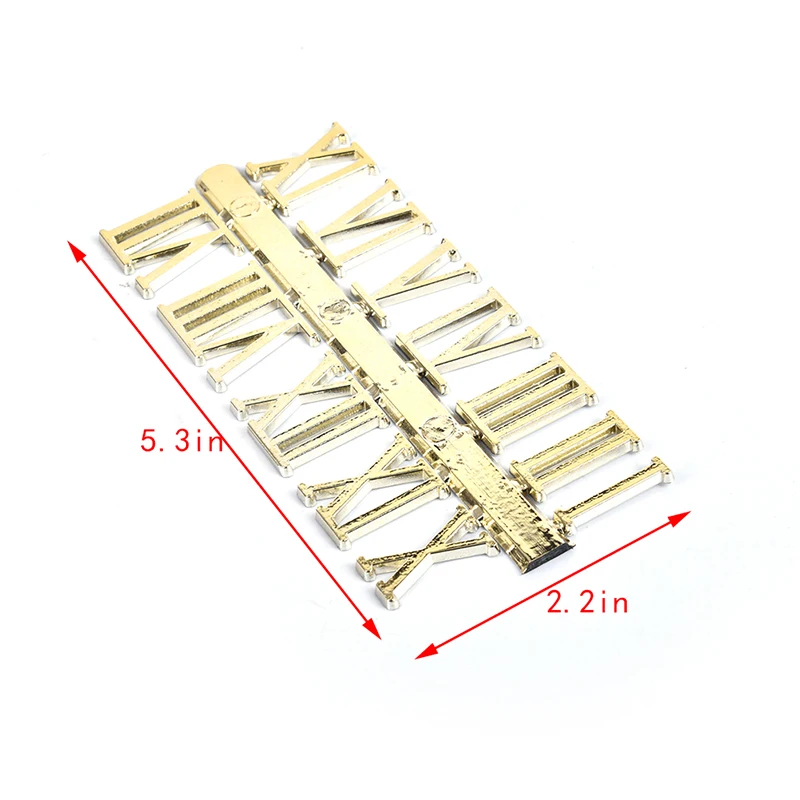 2.3cm art craft dial sticking gold 1 set Stick on clock numbers roman numerals