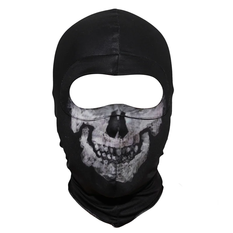 Winter Skull Mask Balaclava Beanies Hats Men Ghost Skull Full Face Mask Out Door Hood Beanie Gorros Hombre Casquette 03#