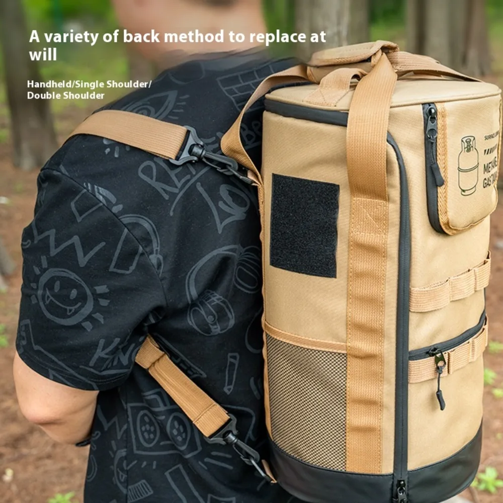 

Outdoor Camping Gas Tank Bag Wear-resistant and Scratch Resistant Storage Bag Waterproof Backpack and Handbag Multi Functional