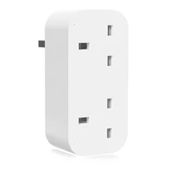 WiFi Tuya Smart Socket British Standard Smart Home Dual Plug Power Strip 13A Compatible Alexa Google Home Remote Control