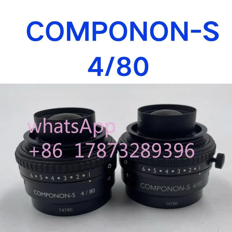 Used COMPONONON-S 4/80 industrial line scanning camera lens,tested OK, function intact