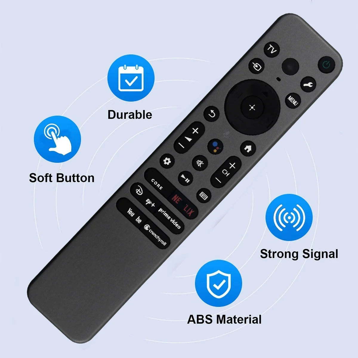 OIIRGO-RMF-TX910U Voice Remote voor Sony TV voor BRAVIA XR OLED/Full Array LED/4K Ultra HD/QD-OLED/Mini LED Serie 2023 TV