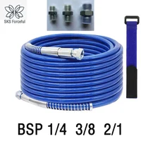 Manguera de alta presión de 1/4 ''1/2'' 3/8 ""BSP 4300Psi sin aire con juntas máquina manguera pulverizadora para pintura látex masilla manguera de pintura en aerosol