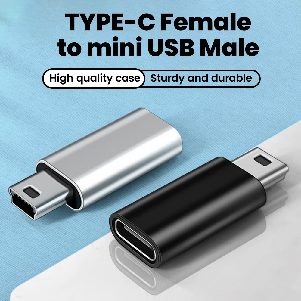 Mini USB To Type C Adapter Type C Female To Mini USB Male Connector For Phone PSP Camera MP3 GPS Data Transfer Mini USB Adapter