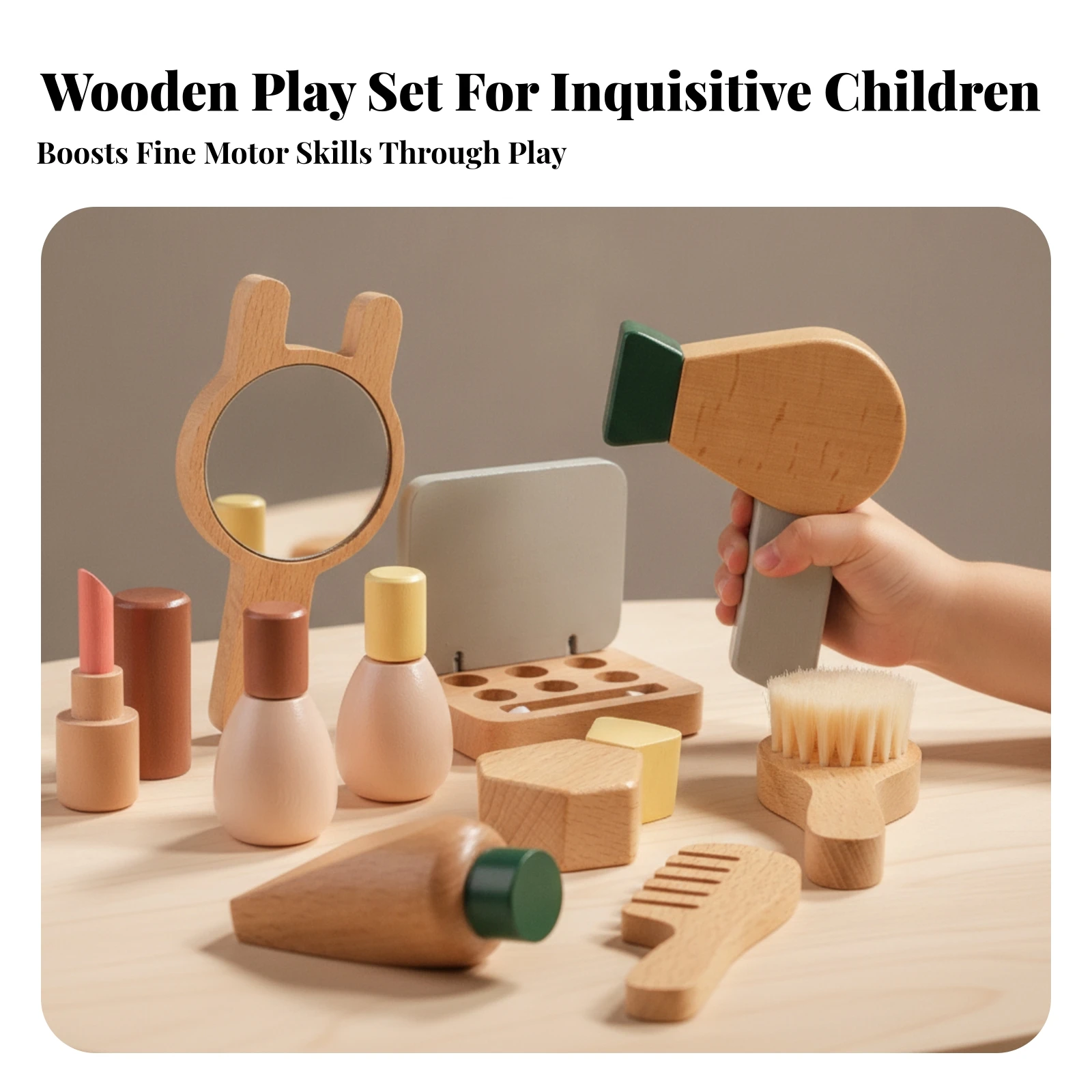 Beauty Salon Play Set with Mir - Beauty Makeup Vanity Set recension och pris