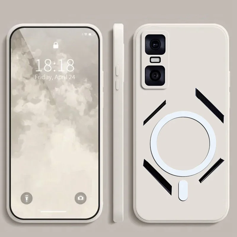 لهاتف انفينيكس GT 30 Pro X6873 غطاء حماية ملون غير لامع مع ملصق مغناطيسي