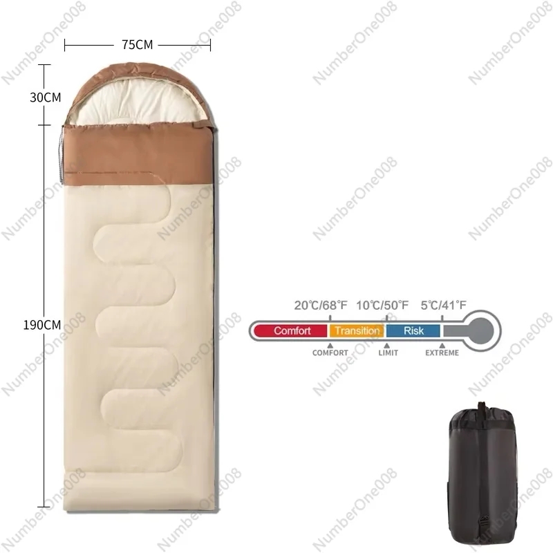 Adults Single or Double Ultralight and Warm Sleeping Bag for Outdoor Camping Travel Hiking Use Five Sets