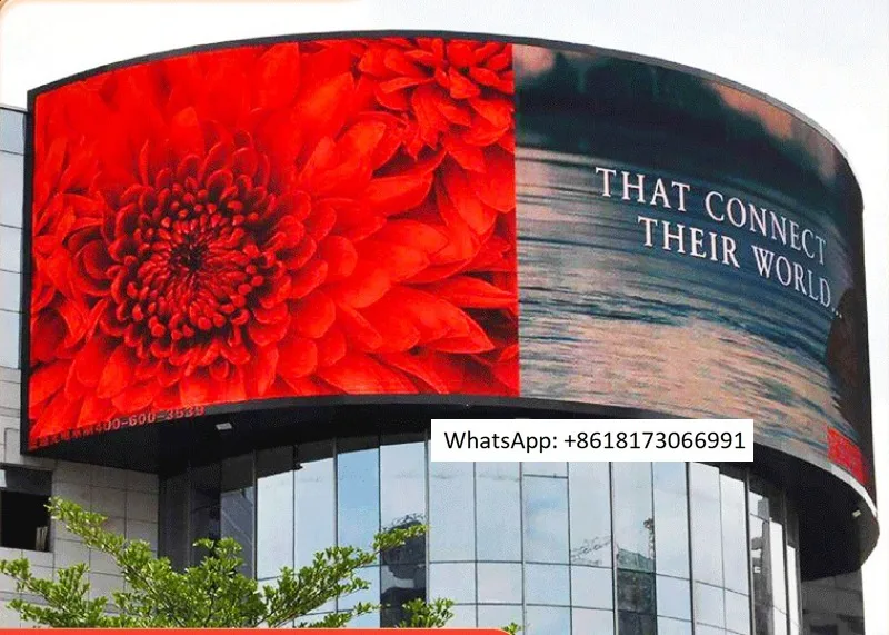 Outdoor LED display screen full color high-definition waterproof P3P4P5P6P10 outdoor LED electronic screen (customized)