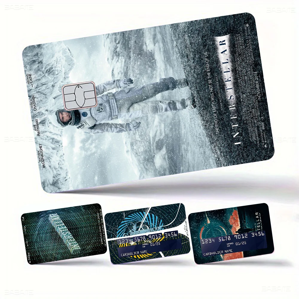 Classic Movie Interstellar Diy Credit Debit Card Sticker Party Sticker Decoration Waterproof Small Chip Card Skin Sticker