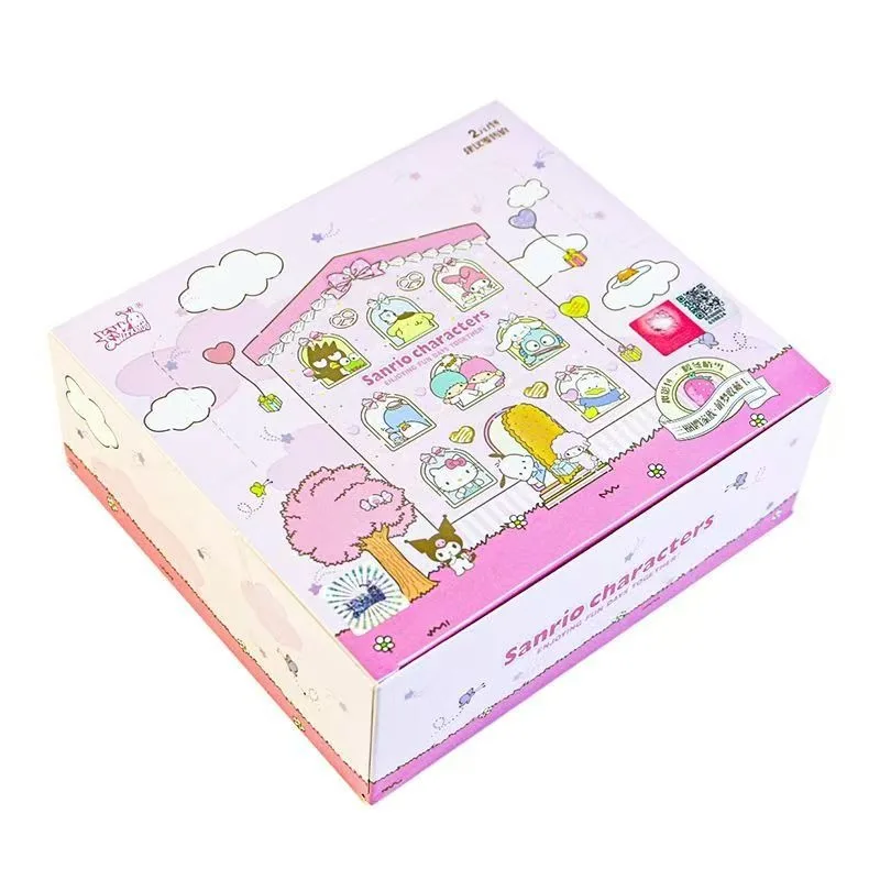 Sanrio Hello Kitty Cinnamoroll Kuromi My Melody cartoni animati anime a tema scatola cieca carte da collezione kawaii creative e carine.