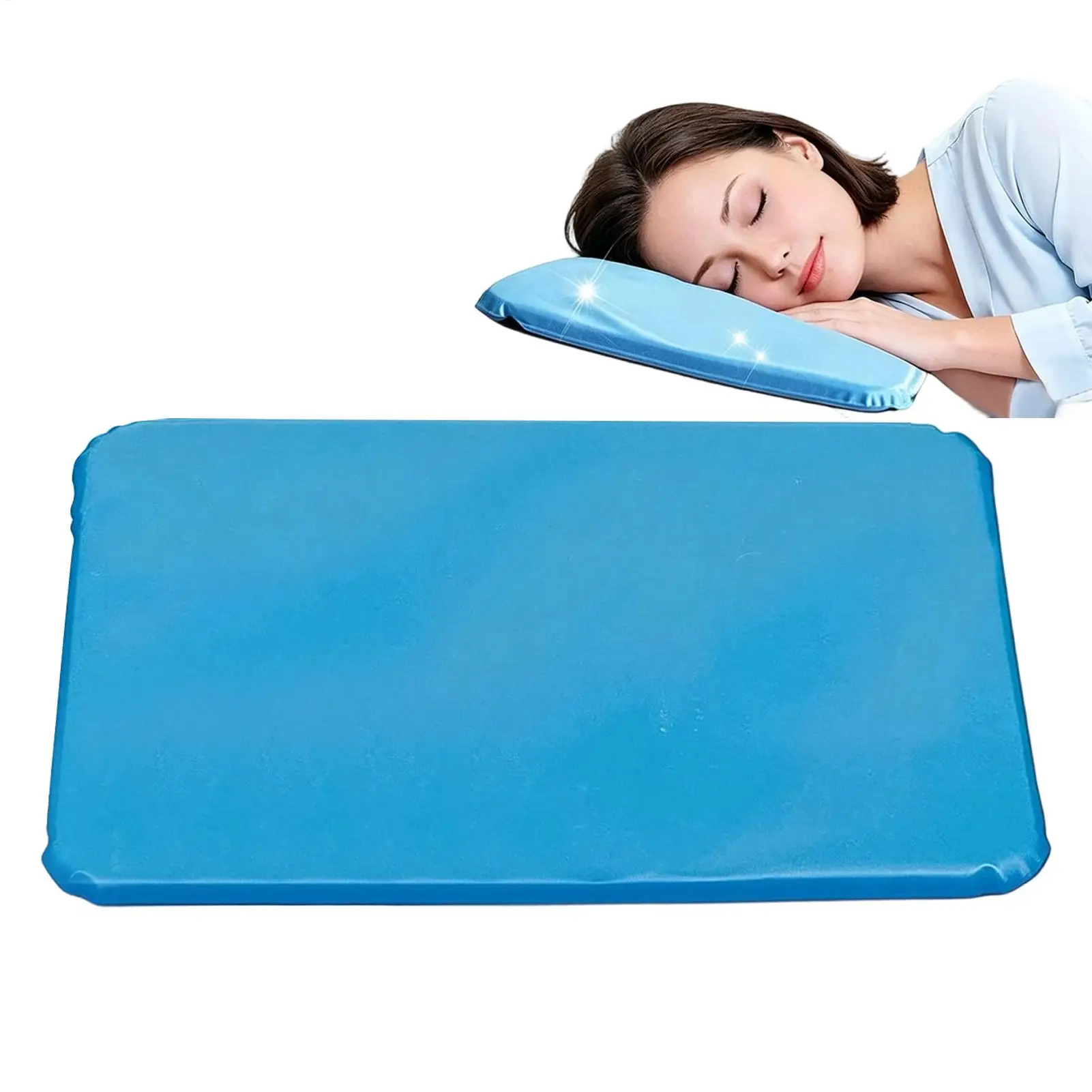 Ice Cooling Pillow Mat Reusable Portable Breathable Long Lasting Cool Cushion for Car Seat Office Chair Bed Home Summer