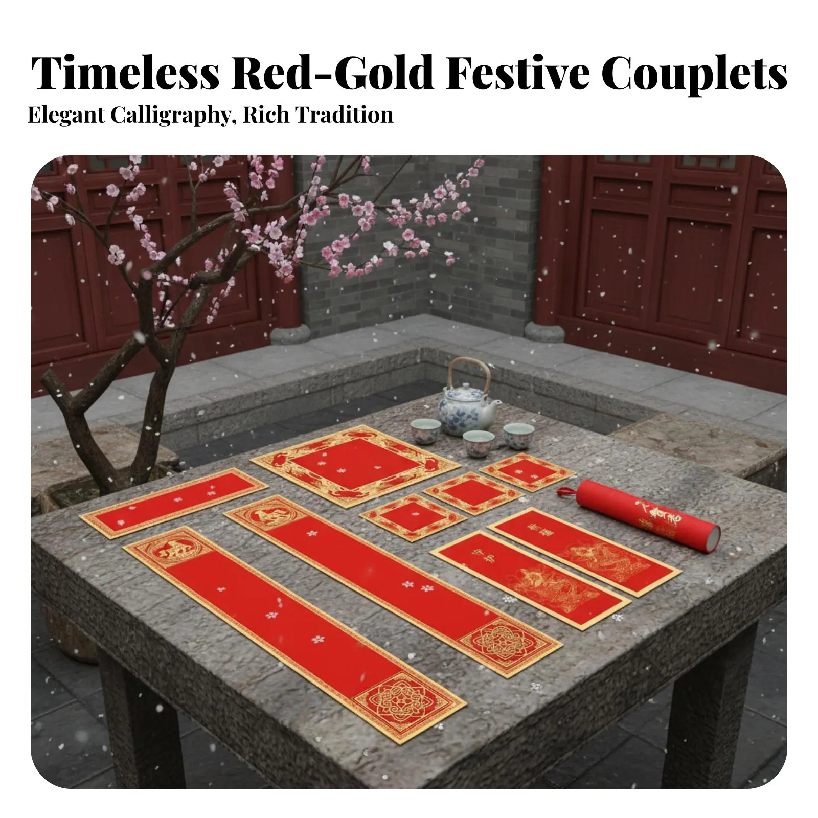 

Набор утолщенных бумажных куплетов на картонной основе, Год Лошади, креативное праздничное украшение